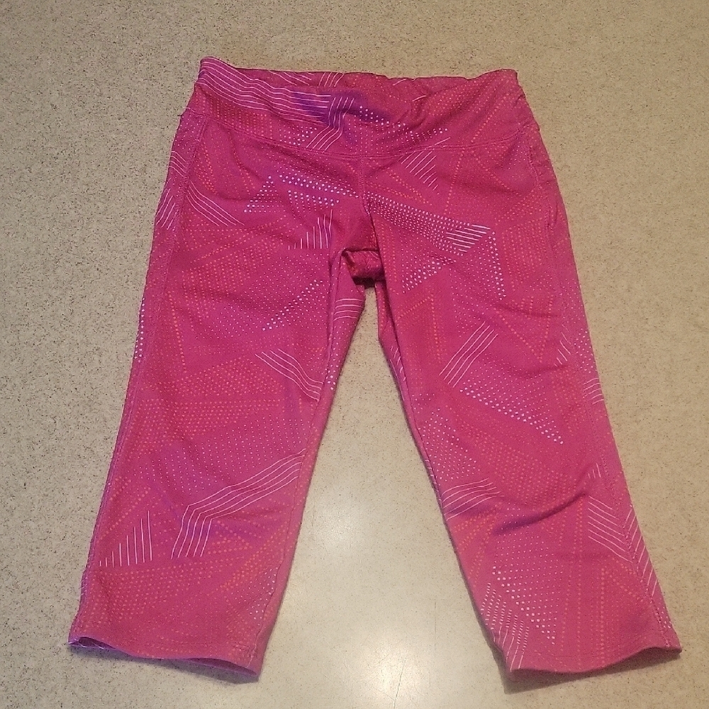 Old Navy Active Pink Patterned Leggings Size Small 6/7